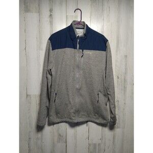 ORVIS Men’s Gray & Blue Bonded Mesh Full Zip Jacket, Size Large